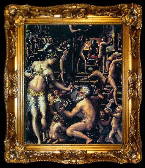framed  Giorgio Vasari Vulcans Forge, ta009-2